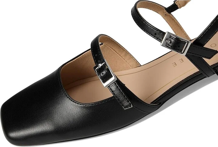 Journee Collection Gretchenn Women's Flat Shoes Black PU : 9.5 M, Faux Leather - Image 7