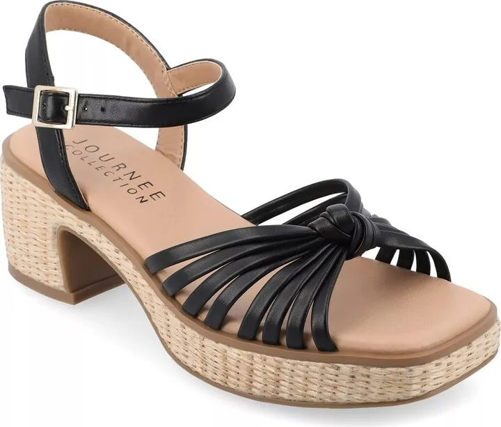 Journee Collection Hally Platform Sandal