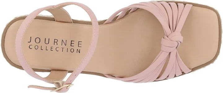 Journee Collection Hally Women's Sandals Rose : 8.5 M, Leather - Image 2