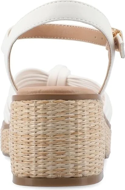 Journee Collection Hally Women's Sandals White : 11 M, Leather - Image 4