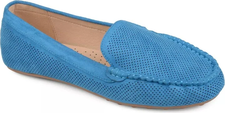 Blue Faux Suede