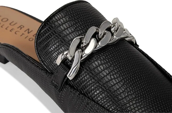 Journee Collection Hazina Women's Flat Shoes Black : 11 M, Faux Leather - Image 7