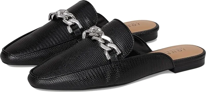 Journee Collection Hazina Women's Flat Shoes Black : 11 M, Faux Leather