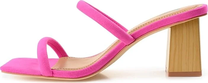 Journee Collection Henrietta High Women's Heels Magenta : 10 M, Leather - Image 6