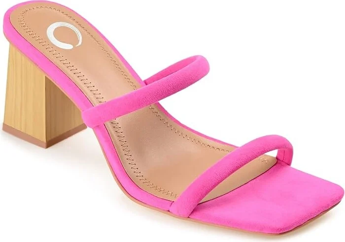 Journee Collection Henrietta High Women's Heels Magenta : 10 M, Leather