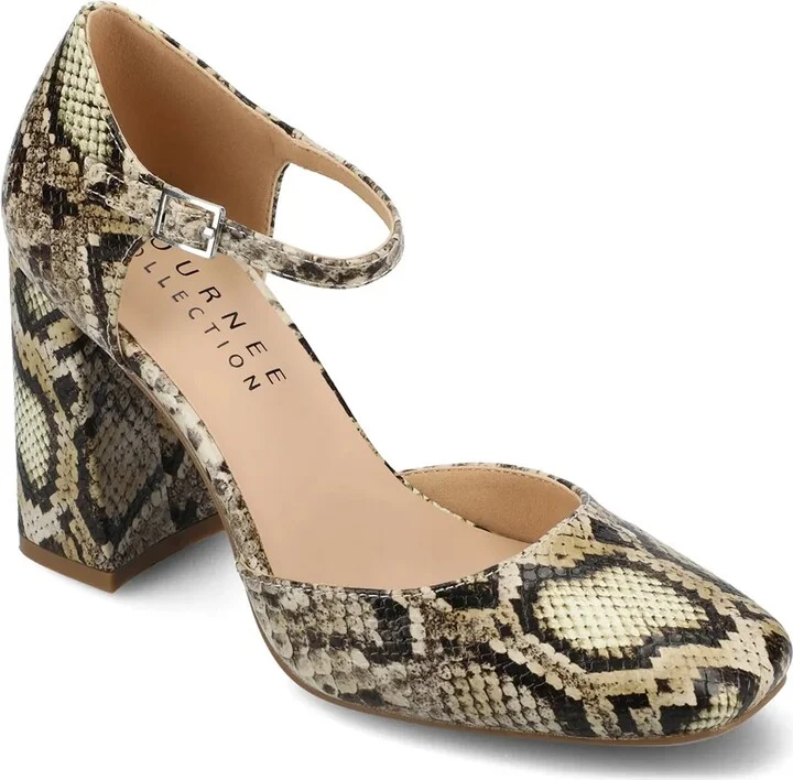 Taupe/Multicolor Snake Print
