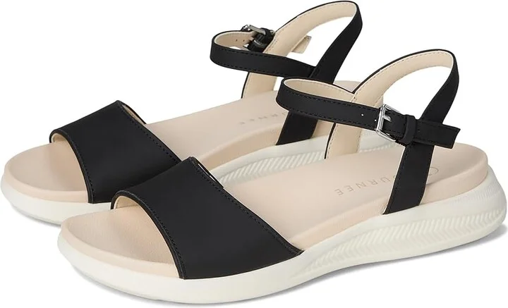 Journee Collection Jaylee Women's Sandals Black : 8 M, Synthetic
