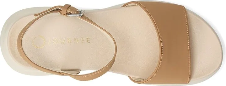 Journee Collection Jaylee Women's Sandals Sand : 8.5 M, Synthetic - Image 2
