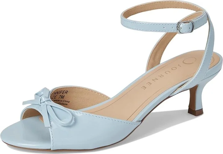 Journee Collection Jennifer Women's Sandals Blue : 9.5 M - Image 5