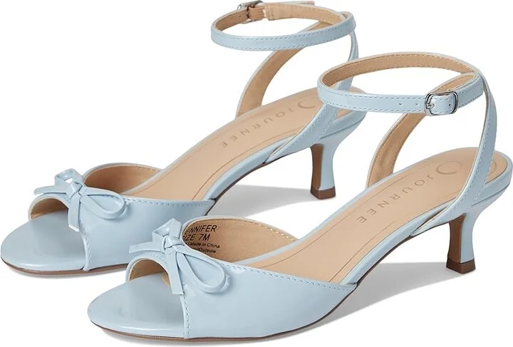 Journee Collection Jennifer Women's Sandals Blue : 9.5 M
