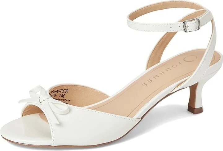 Journee Collection Jennifer Women's Sandals White : 7 M - Image 5