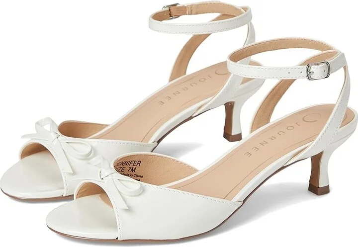 Journee Collection Jennifer Women's Sandals White : 7 M