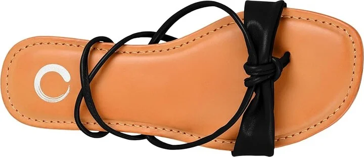 Journee Collection Jiyrie Women's Sandals Black : 8.5 M, Synthetic - Image 2
