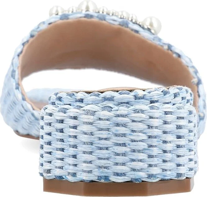 Journee Collection Justina Women's Sandals Blue : 10 M, Synthetic - Image 4