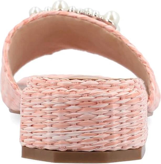 Journee Collection Justina Women's Sandals Pink : 10 M, Synthetic - Image 3