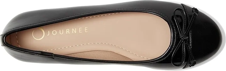 Journee Collection Kaiah Women's Shoes Black : 7.5 W, Leather - Image 2