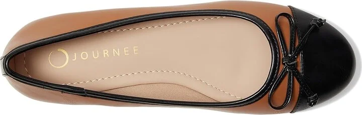 Journee Collection Kaiah Women's Shoes Tan : 8.5 W, Leather - Image 2