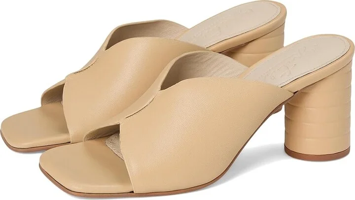 Journee Collection Karah Women's Dress Sandals Cream : 8 M, Leather