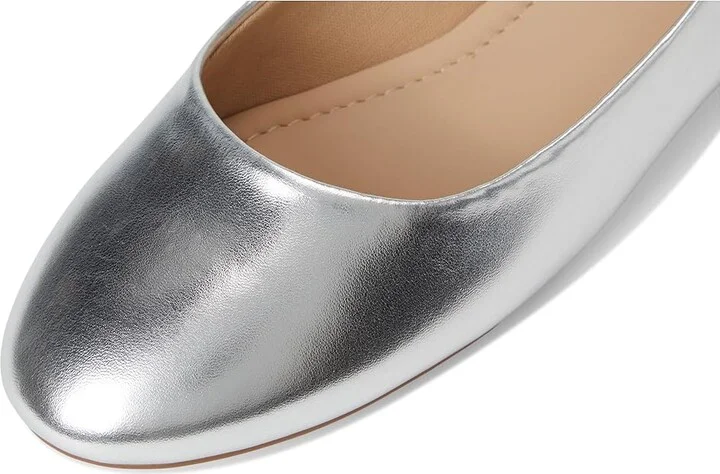Journee Collection Kavn Women's Flat Shoes Silver : 11 M, Synthetic - Image 7