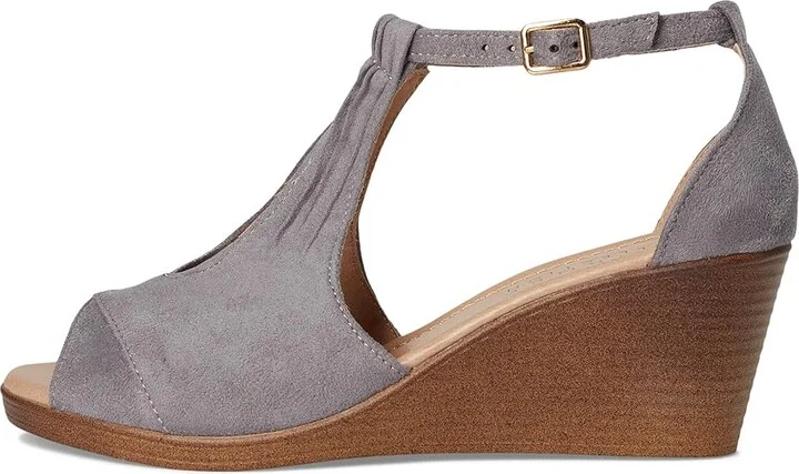 Journee Collection Kedzie Women's Wedge Shoes Grey : 9 M, Synthetic - Image 6