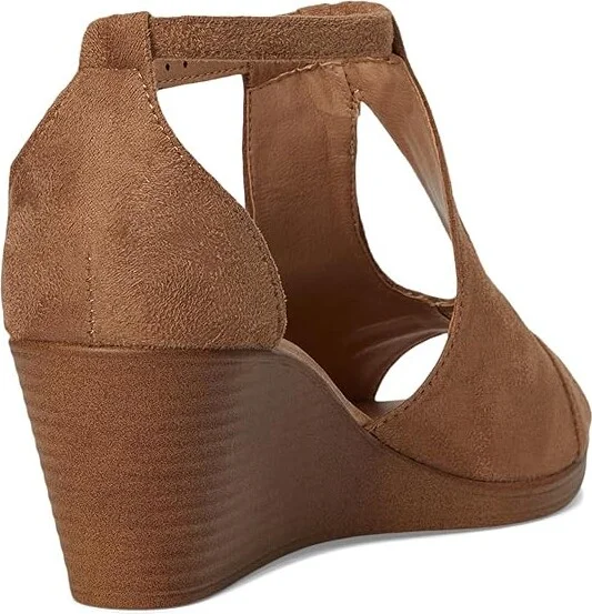 Journee Collection Kedzie Women's Wedge Shoes Taupe : 6.5 M, Synthetic - Image 4