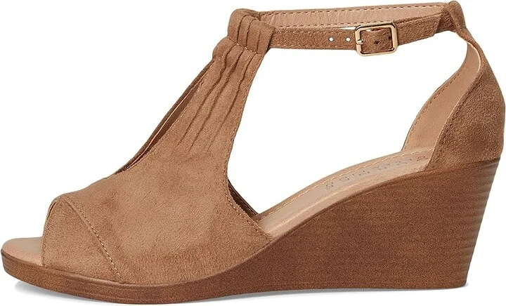 Journee Collection Kedzie Women's Wedge Shoes Taupe : 6.5 M, Synthetic - Image 6