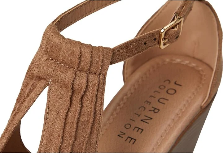 Journee Collection Kedzie Women's Wedge Shoes Taupe : 6.5 M, Synthetic - Image 7
