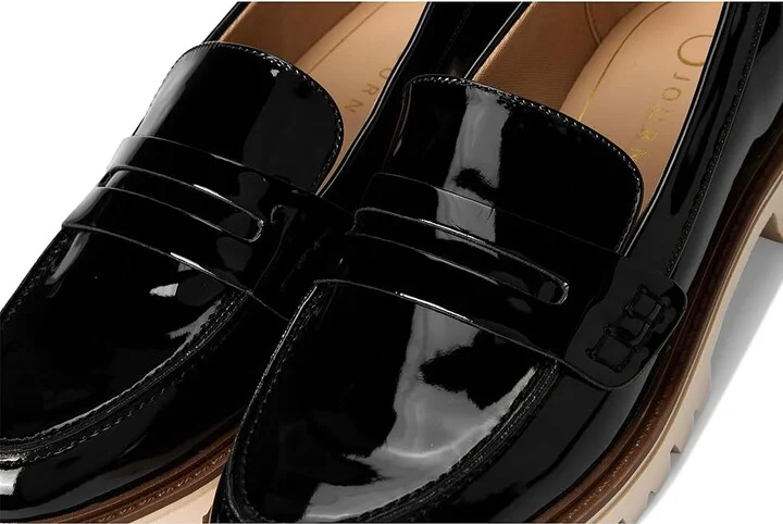 Journee Collection Kenly Women's Dress Flat Shoes Patent/Black : 7.5 W, Leather - Image 7