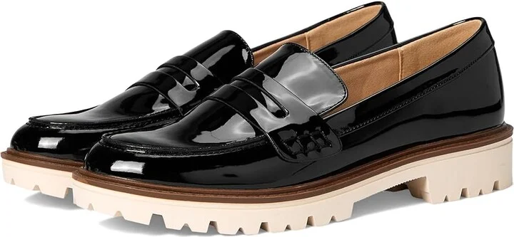 Journee Collection Kenly Women's Dress Flat Shoes Patent/Black : 7.5 W, Leather