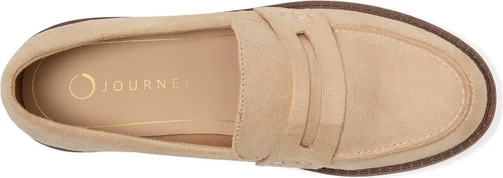 Journee Collection Kenly Women's Dress Flat Shoes Sand : 11 M, Leather - Image 2