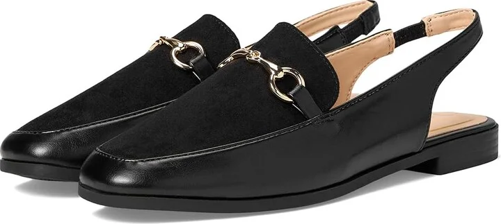 Journee Collection Lainey Women's Flat Shoes Black : 6 M, Faux Leather