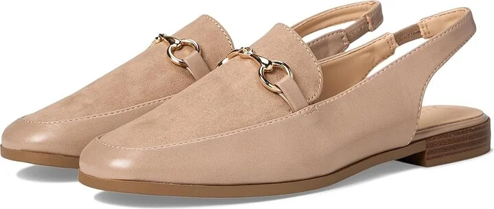 Journee Collection Lainey Women's Flat Shoes Taupe : 6.5 M, Faux Leather