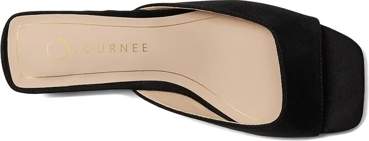 Journee Collection Larna Women's Sandals Black : 8.5 W, Synthetic - Image 2
