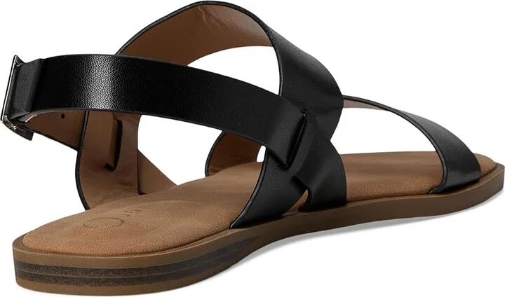 Journee Collection Lavine Women's Sandals Black : 9.5 M, Faux Leather - Image 4