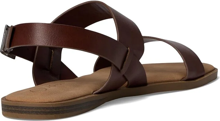 Journee Collection Lavine Women's Sandals Brown : 9.5 W, Faux Leather - Image 4
