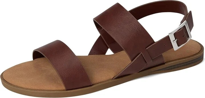 Journee Collection Lavine Women's Sandals Brown : 9.5 W, Faux Leather - Image 5