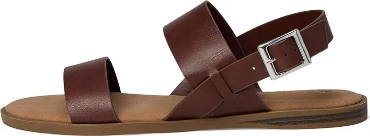 Journee Collection Lavine Women's Sandals Brown : 9.5 W, Faux Leather - Image 6