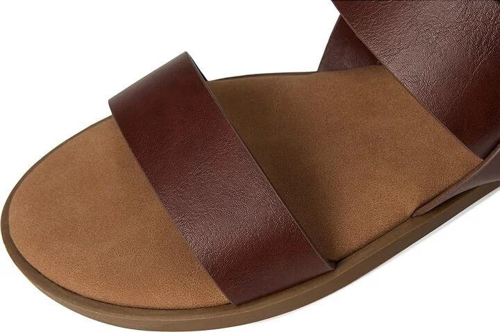 Journee Collection Lavine Women's Sandals Brown : 9.5 W, Faux Leather - Image 7