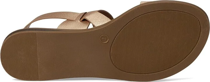 Journee Collection Lavine Women's Sandals Champagne : 7.5 M, Faux Leather - Image 3