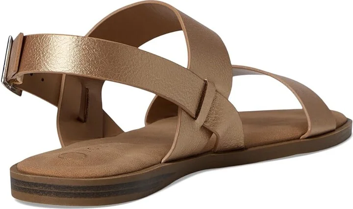 Journee Collection Lavine Women's Sandals Champagne : 7.5 M, Faux Leather - Image 4