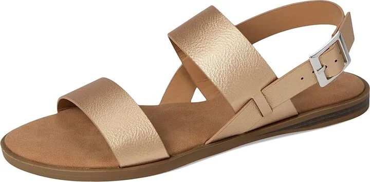 Journee Collection Lavine Women's Sandals Champagne : 7.5 M, Faux Leather - Image 5