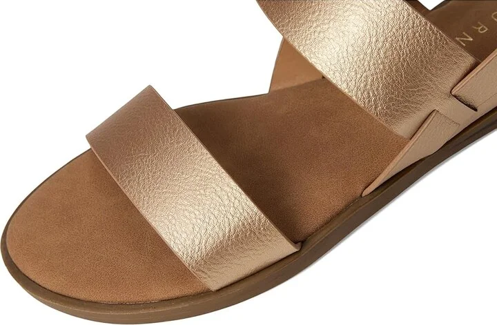Journee Collection Lavine Women's Sandals Champagne : 7.5 M, Faux Leather - Image 7
