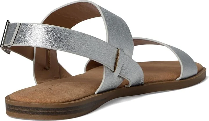 Journee Collection Lavine Women's Sandals Silver : 7 M, Faux Leather - Image 4