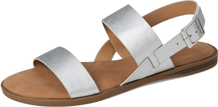 Journee Collection Lavine Women's Sandals Silver : 7 M, Faux Leather - Image 5