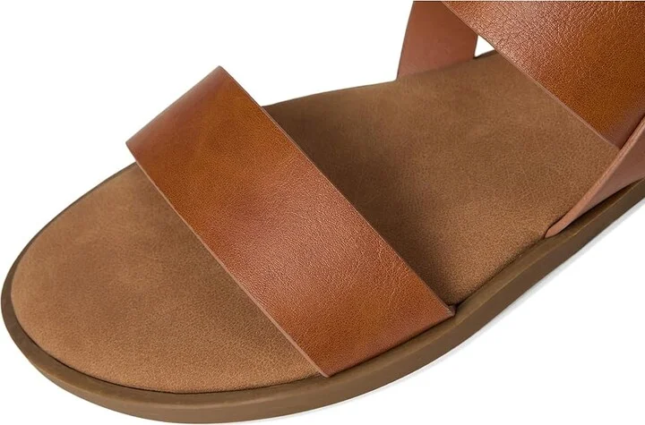 Journee Collection Lavine Women's Sandals Tan : 8.5 W, Faux Leather - Image 7