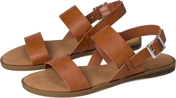 Journee Collection Lavine Women's Sandals Tan : 8.5 W, Faux Leather