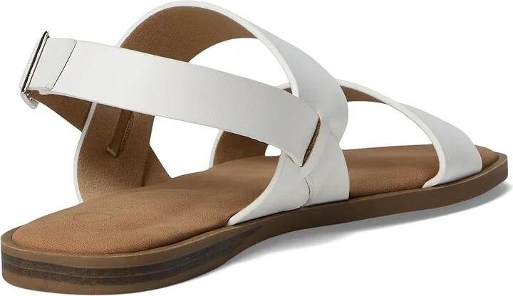 Journee Collection Lavine Women's Sandals White : 6 M, Faux Leather - Image 4