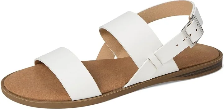 Journee Collection Lavine Women's Sandals White : 6 M, Faux Leather - Image 5
