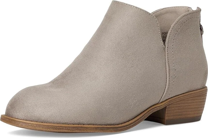 Journee Collection Livvy Bootie Women's Boots Grey : 5.5 W, Suede - Image 5