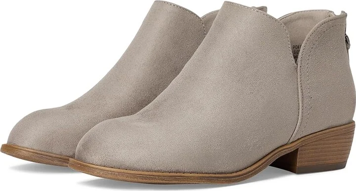 Journee Collection Livvy Bootie Women's Boots Grey : 5.5 W, Suede